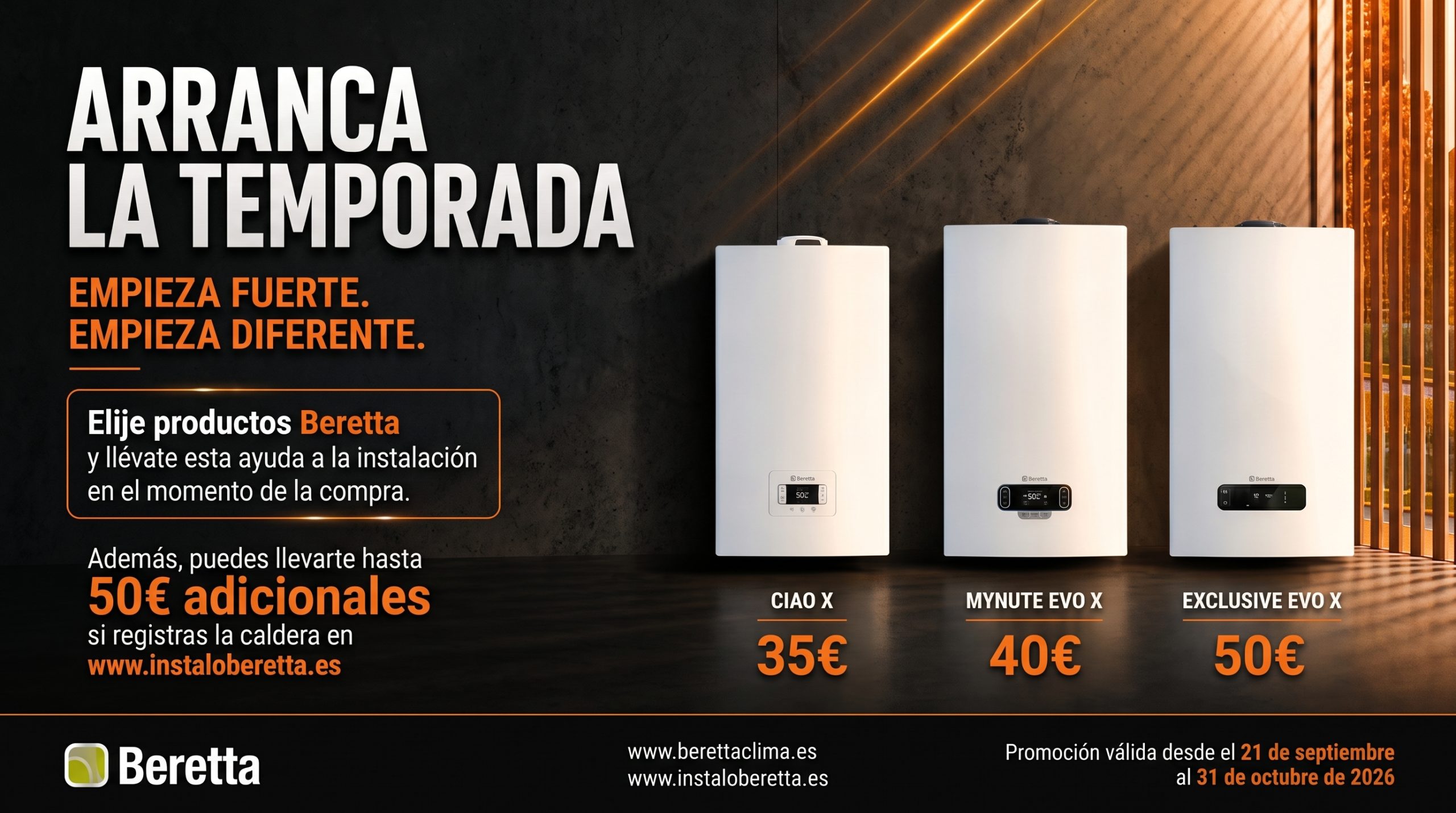 Arranca la Temporada! Empieza fuerte. Empieza diferente.