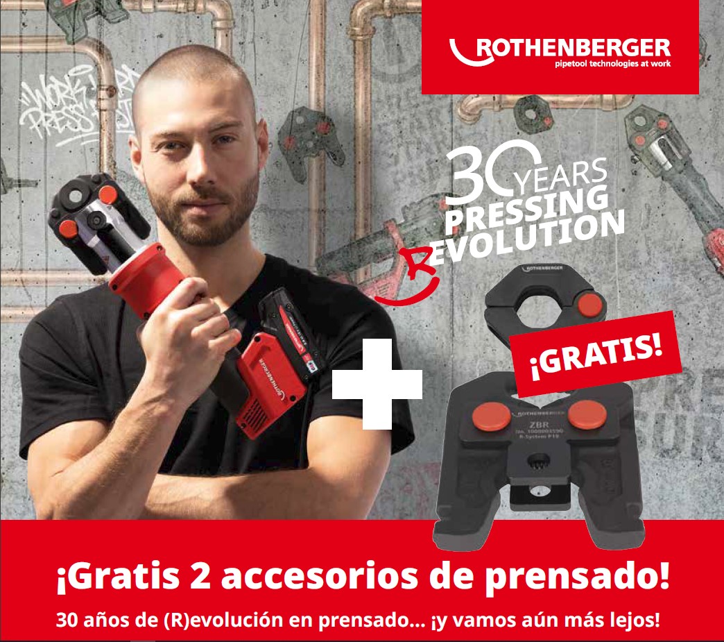 ¡2 Accesorios de prensado Gratis con Rothenberger!