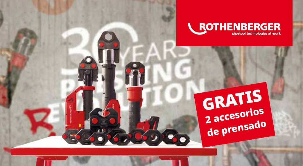 ¡2 Accesorios de prensado Gratis con Rothenberger!